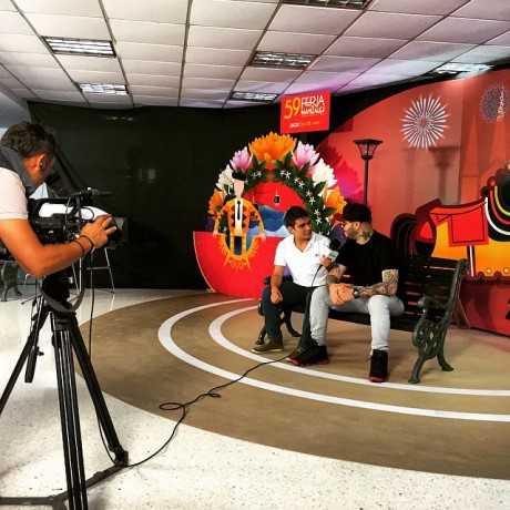 Farruko con los medios @ Manizales 2015